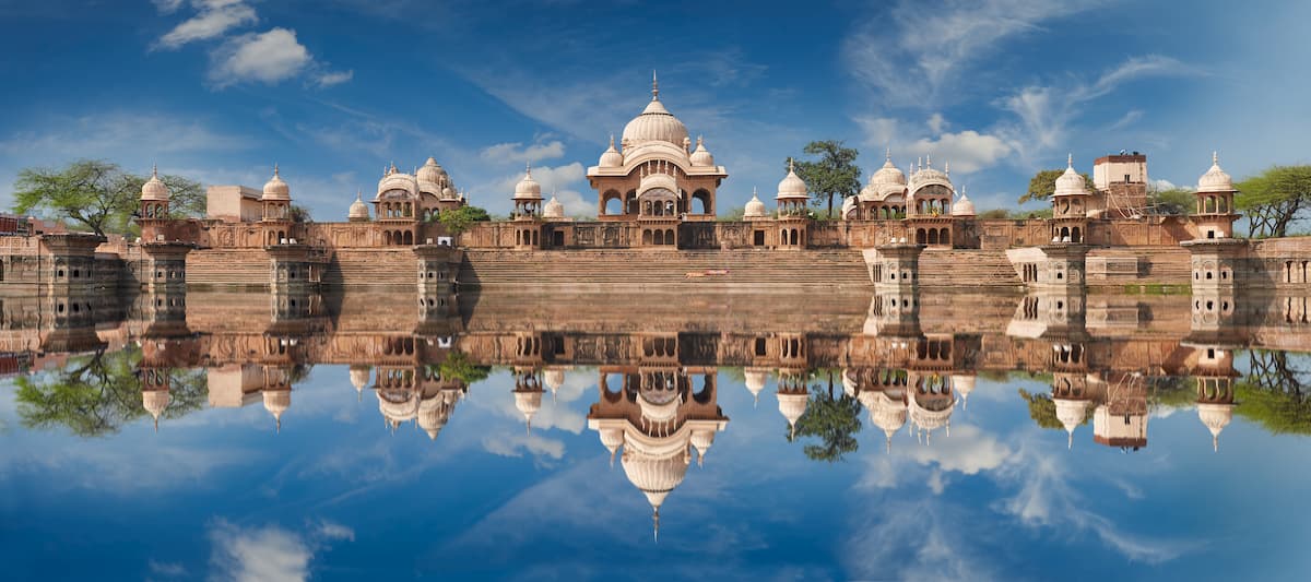 Kusum Sarovar. One of the most visited places in Mathura, Uttar Pradesh, India